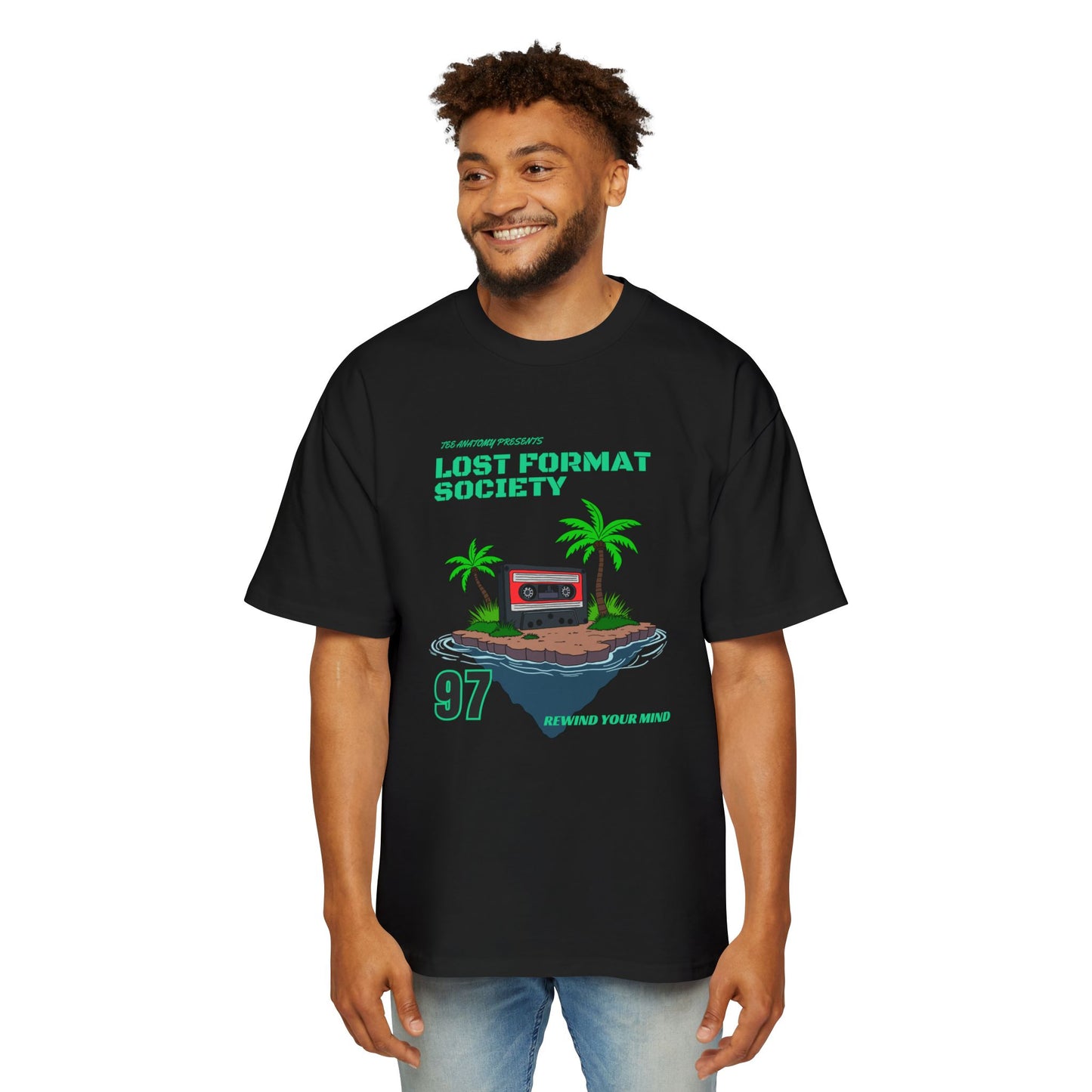 Lost Format Society Cassette Heavy Oversized Tee