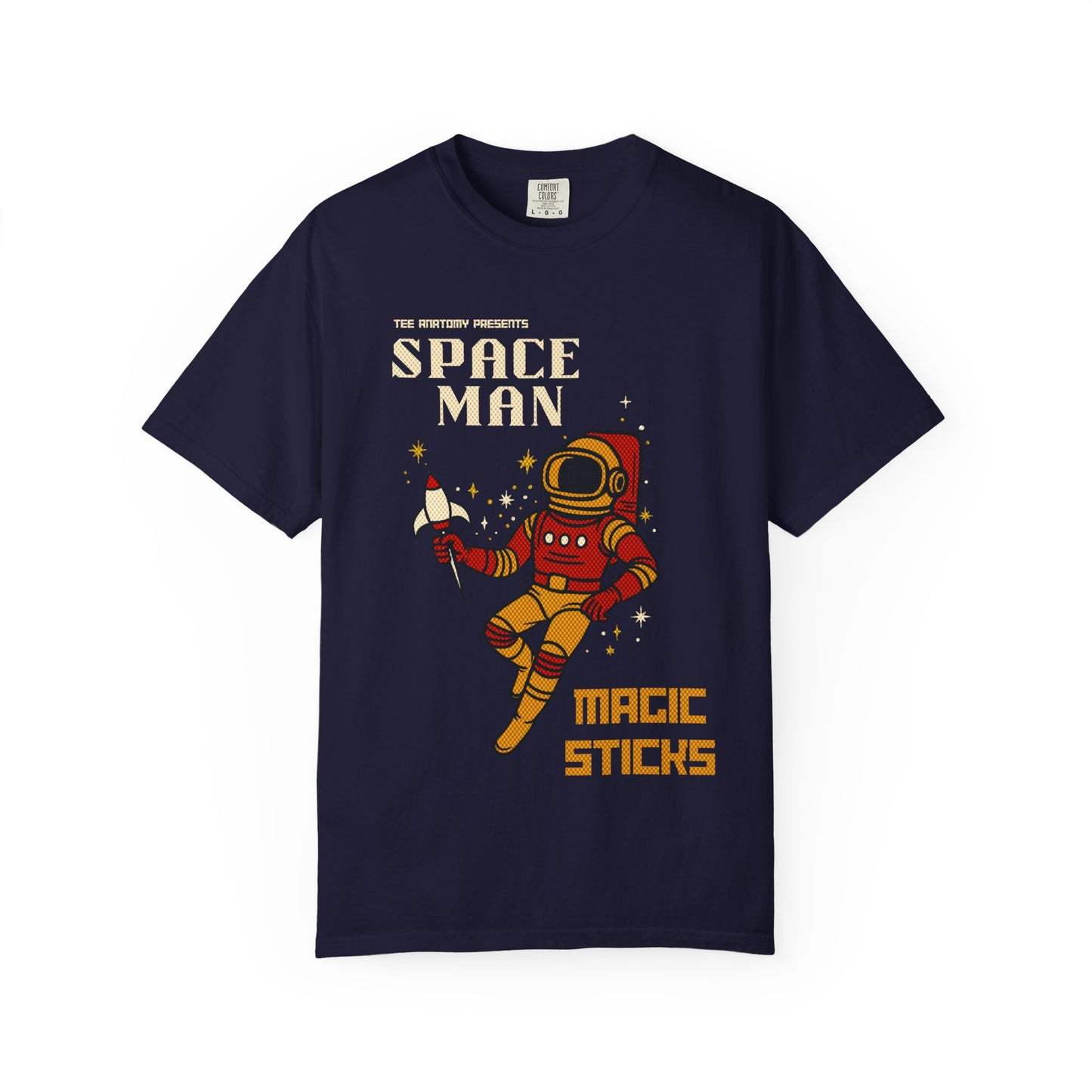 Space Man Magic Sticks Pop Art Tee