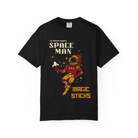 Space Man Magic Sticks Pop Art Tee