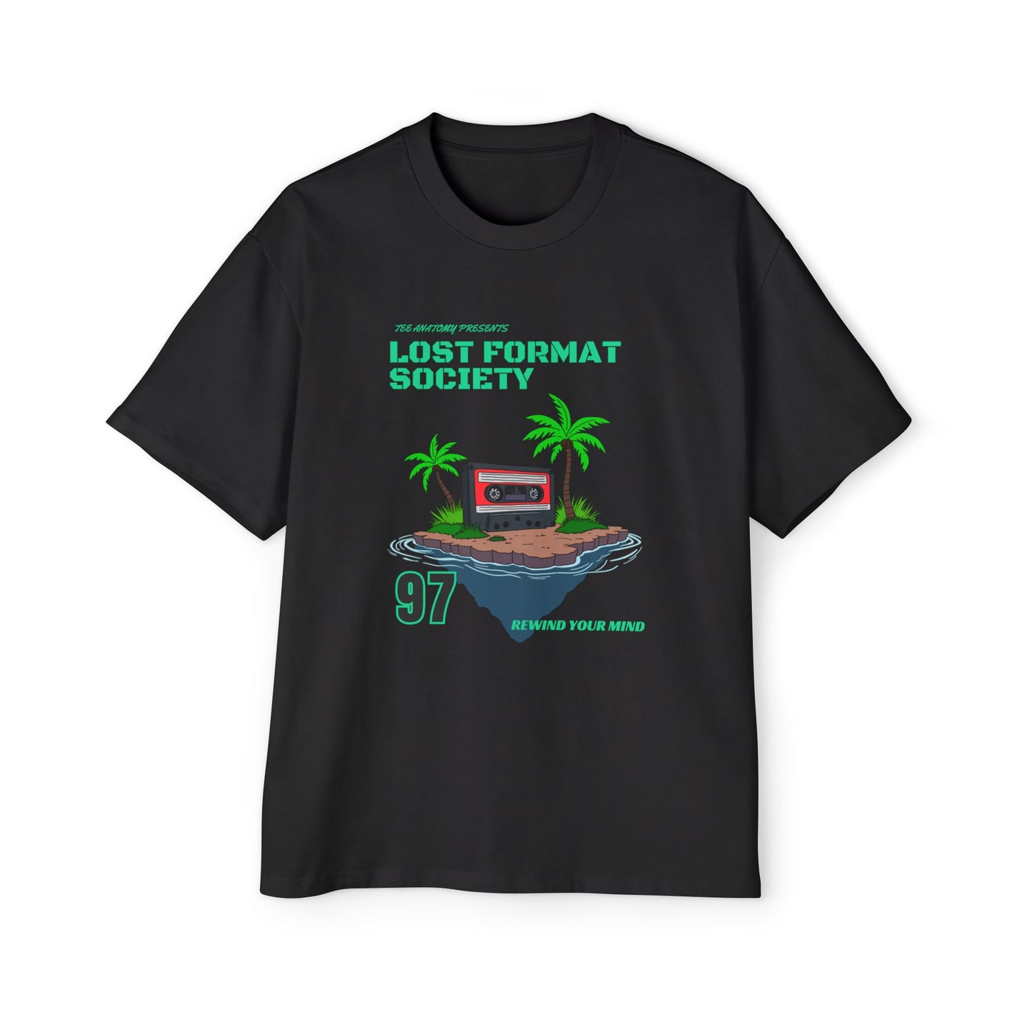 Lost Format Society Cassette Heavy Oversized Tee